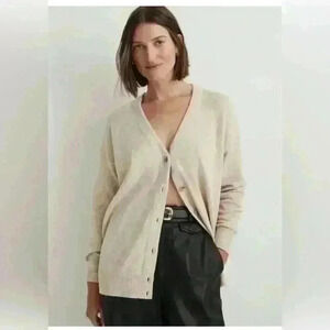 NWT Madewell Vneck bottom down sweater